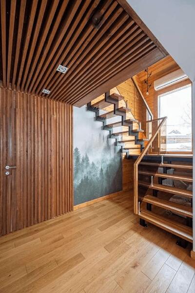 Лестница на двойном косоуре